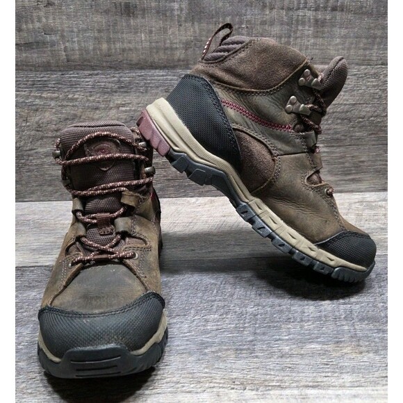 Ariat Skyline Mid H20 Waterproof Lace Up Walking Boots Brown Leather Womens 6.5B - Picture 1 of 16